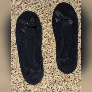 Isotoner XL/TG black slippers